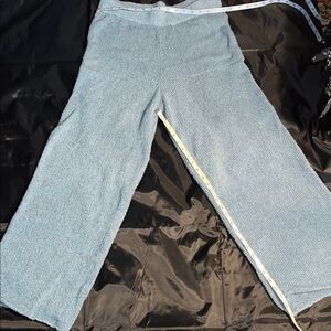 Women's Wide Leg Pants in Light Blue